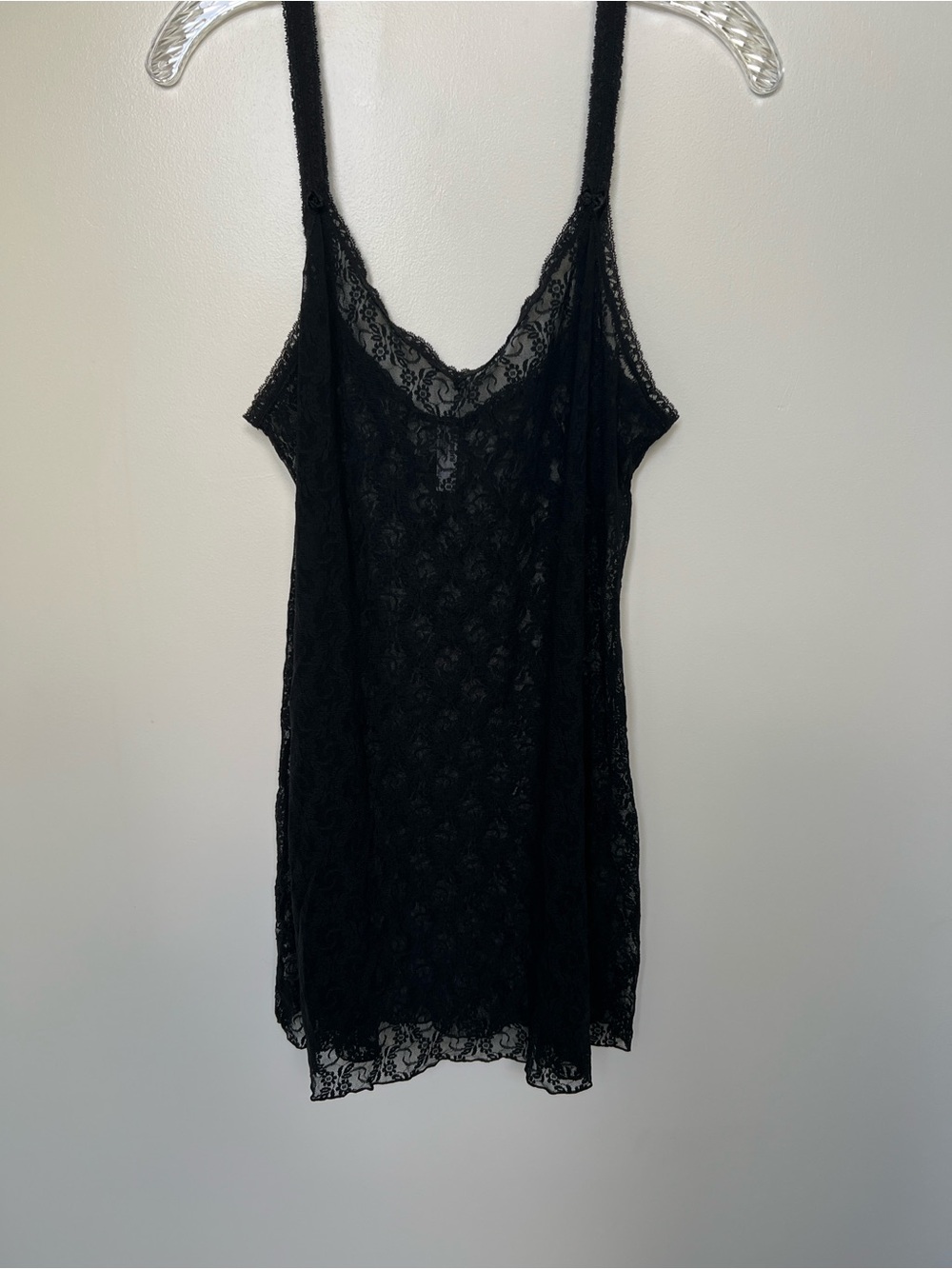 Black Lace Slip Dress - Women's Intimates